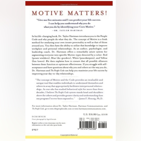 The People Code: It's All About Your Innate Motive Book - Picture 2 of 4